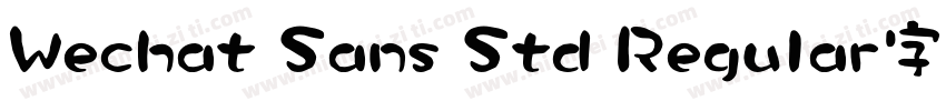 Wechat Sans Std Regular字体下载字体转换